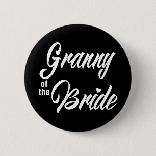 Granny Of The Bride Wedding Party Matching Bridal 6 Cm Round Badge