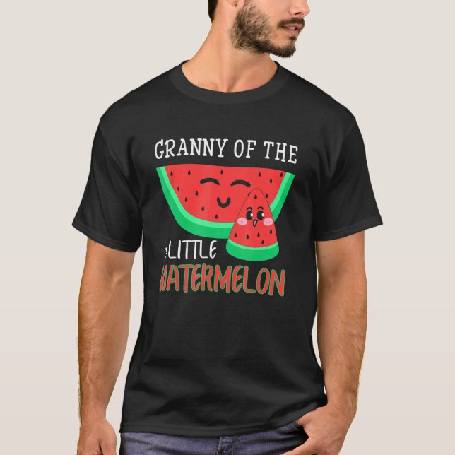 Granny Of The Little Watermelon Melon Family Match T-Shirt (Front)