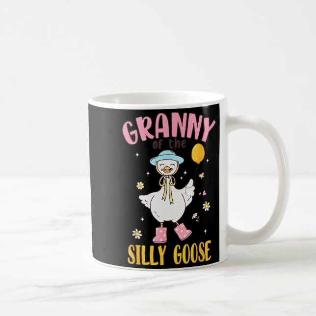 Granny Of The Silly Goose First Birthday Family Ma Coffee Mug (Right)