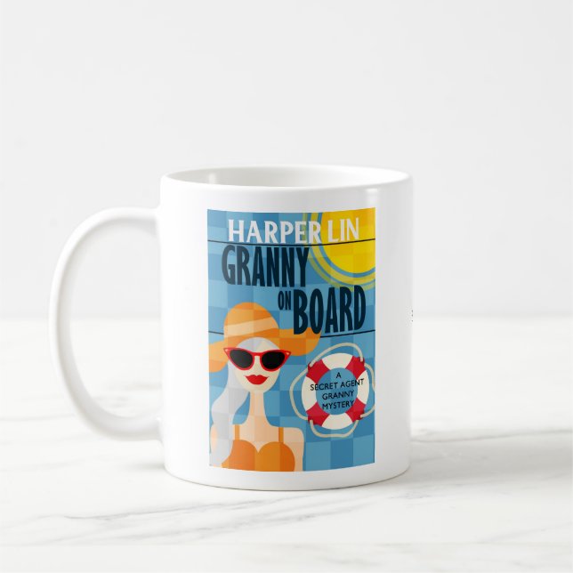 Granny on Board by Harper Lin Book Cover Mug (Left)