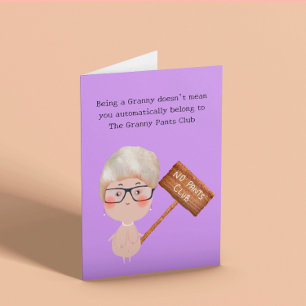 Granny Pants Funny Birthday Card