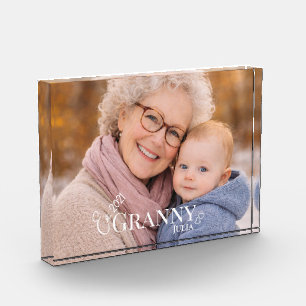 Granny Photo Established Year Modern Heart Block
