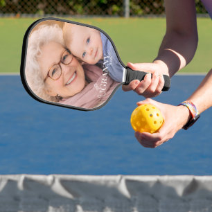 Granny Photo Established Year Modern Pickleball Paddle