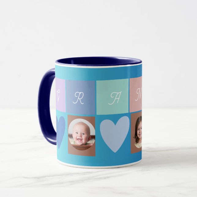 granny photo heart mug (Front Left)