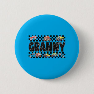 Granny Retro Monster Truck Family Crew Birthday 6 Cm Round Badge