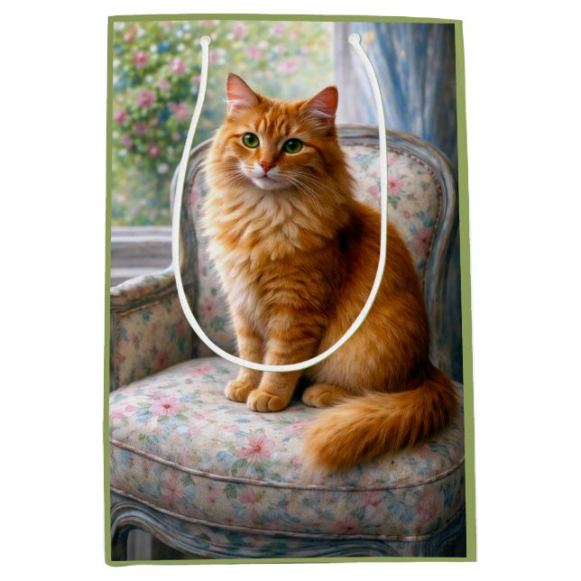 Granny’s Chair, Cat  Medium Gift Bag (Front)