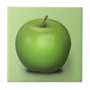 Granny Smith Apple Ceramic Tile