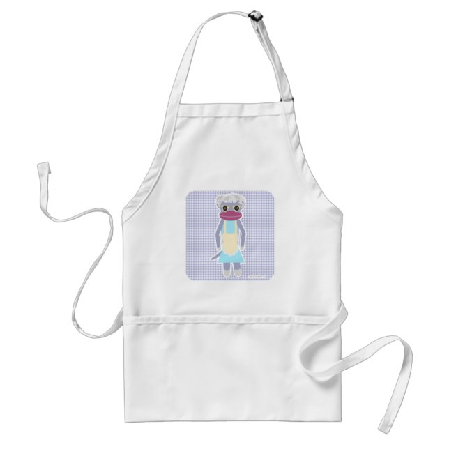 Granny Sock Monkey Standard Apron (Front)