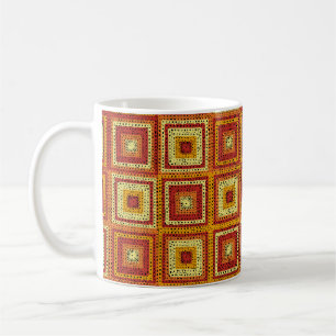 Granny Square Pattern Coffee Mug