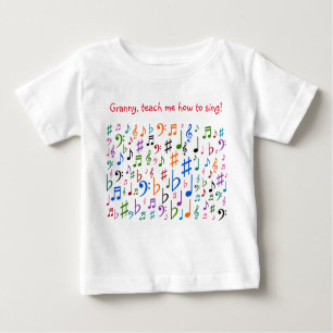 Granny, teach me how to sing! baby T-Shirt