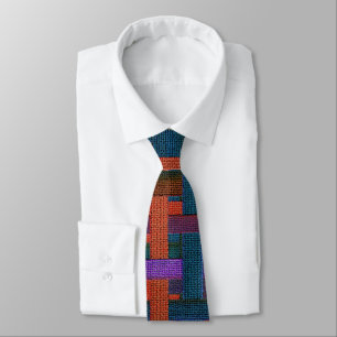 Grannys coloured 'plaid' in burlap or canvas aspec tie