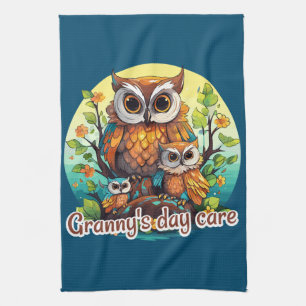 Granny's day care tea towel