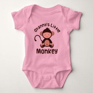 Grannys Little Monkey Baby Bodysuit