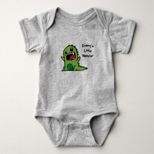 Granny's Little Monster Baby Vest Bodysuit