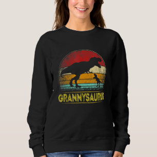 Grannysaurus T Rex Dinosaur Granny Saurus Family M Sweatshirt