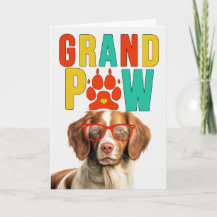 GranPAW Brittany Spaniel GrandDOG Grandparents Day Holiday Card