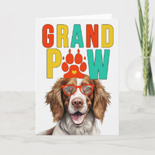 GranPAW Springer Spaniel Funny Grandparents Day Holiday Card