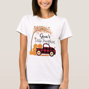 Gran's Little Pumpkins Red Truck Autumn T-Shirt
