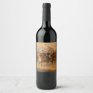 Grant and His Generals by Ole Peter Hansen Balling Wine Label