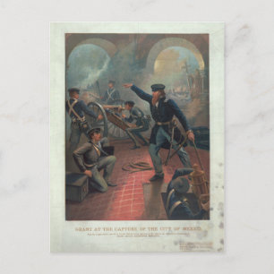 Grant at the Capture of the City of Mexico Leutze Postcard