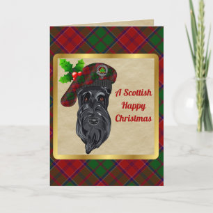 Grant Badge & Tartan Personalised Xmas Card