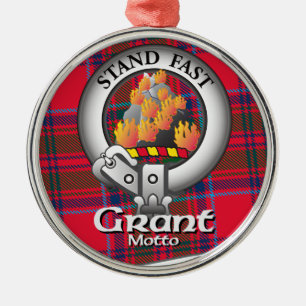 Grant Clan Metal Ornament