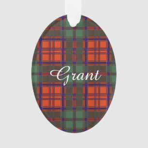 Grant clan Plaid Scottish tartan Ornament