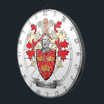 Grant Family Crest Coat of Arms Dartboard<br><div class="desc">Grant family crest and Scottish Grant coat of arms. For men with the Grant surname,  and for women with the Grant last name. Click 'Grant Family Crest' to see all our designs featuring the Grant family name.</div>