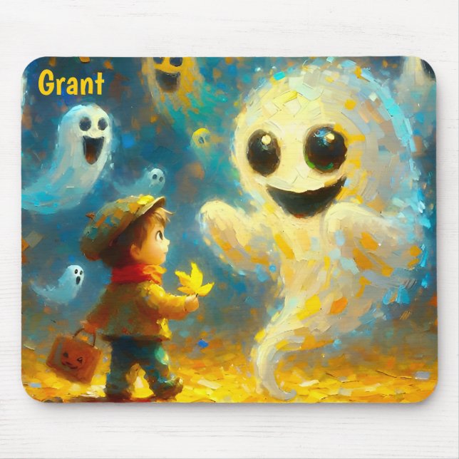 GRANT ~ Halloween Ghosts ~  Mouse Pad (Front)