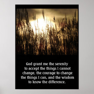 Grant Me Serenity - Serenity Prayer Art Print