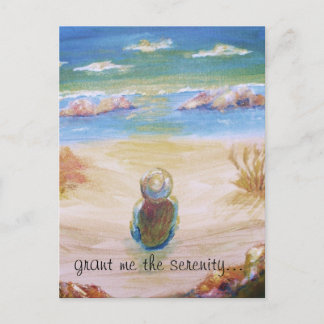 "grant me the serenity..." - art print postcard. postcard