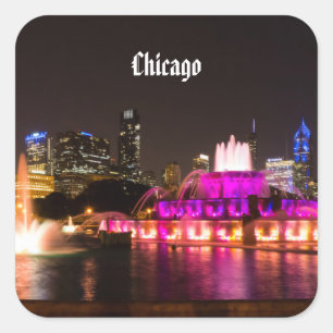 Grant Park Chicago Square Sticker