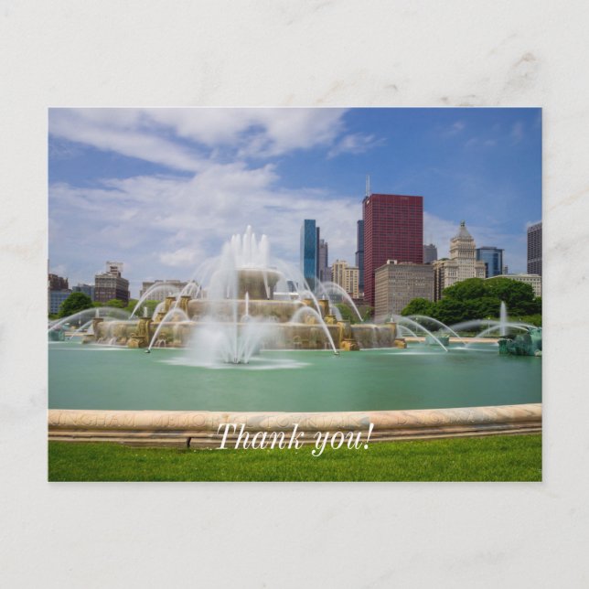 Grant Park City View Thank You Postcard (Front)
