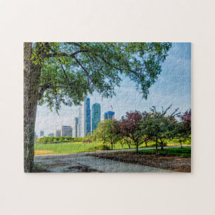 Grant Park Morning Walk Jigsaw Puzzle