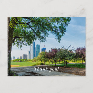 Grant Park Morning Walk Thank you Postcard