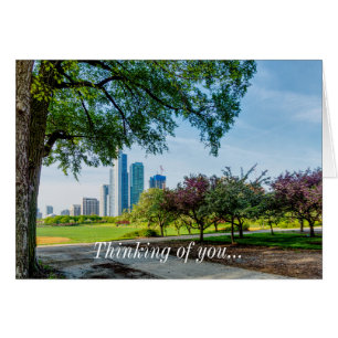 Grant Park Morning Walk Thinking of you Card