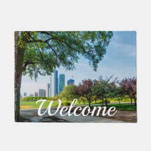 Grant Park Morning Walk Welcome Doormat