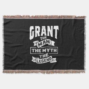 Grant Personalised Name Birthday Gift Throw Blanket