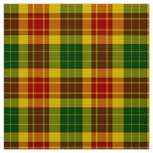 Grant Tartan Red Green and Yellow Plaid Fabric