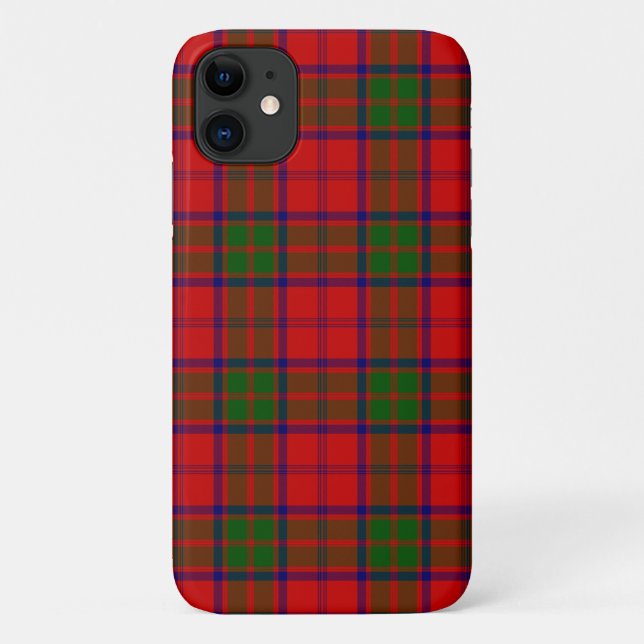 Grant tartan red green plaid Case-Mate iPhone case (Back)