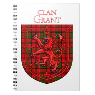 Grant Tartan Scottish Plaid Lion Rampant Notebook