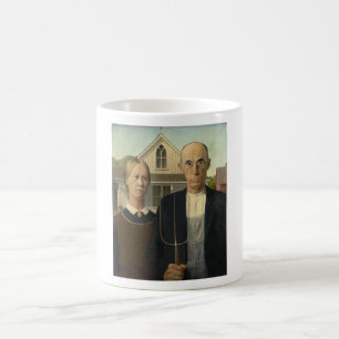 Grant Wood - American Gothic Coffee Mug