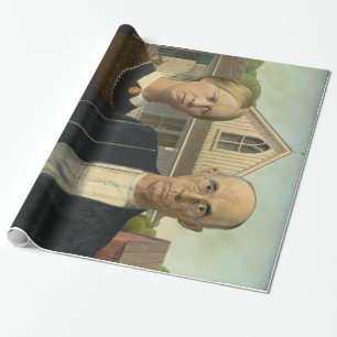 Grant Wood - American Gothic Wrapping Paper