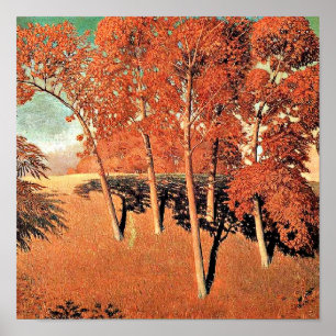 Grant Wood artwork, Spring's Oak Poster