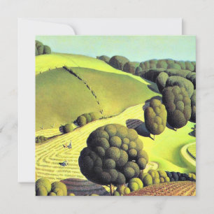 Grant Wood artwork, Young Corn Card