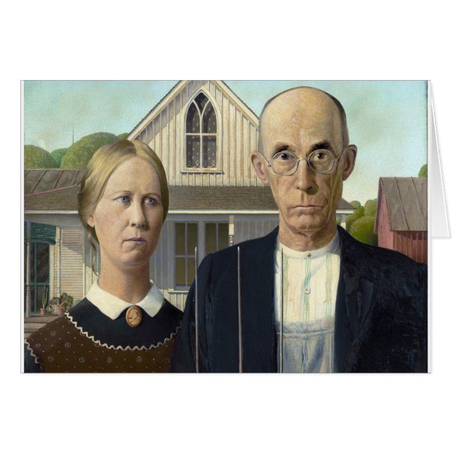 Grant Wood's American Gothic (Front Horizontal)