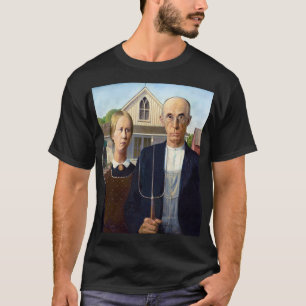Grant Wood's American Gothic  T-Shirt