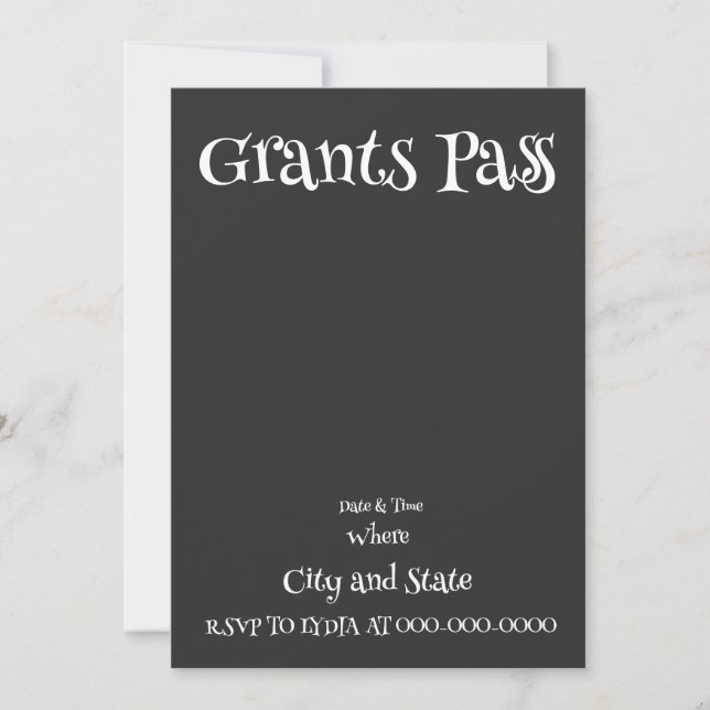 GRANTS PASS INVITATION (Front)