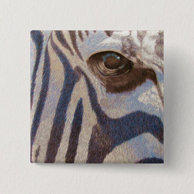 Grant's Zebra 15 Cm Square Badge (Front)