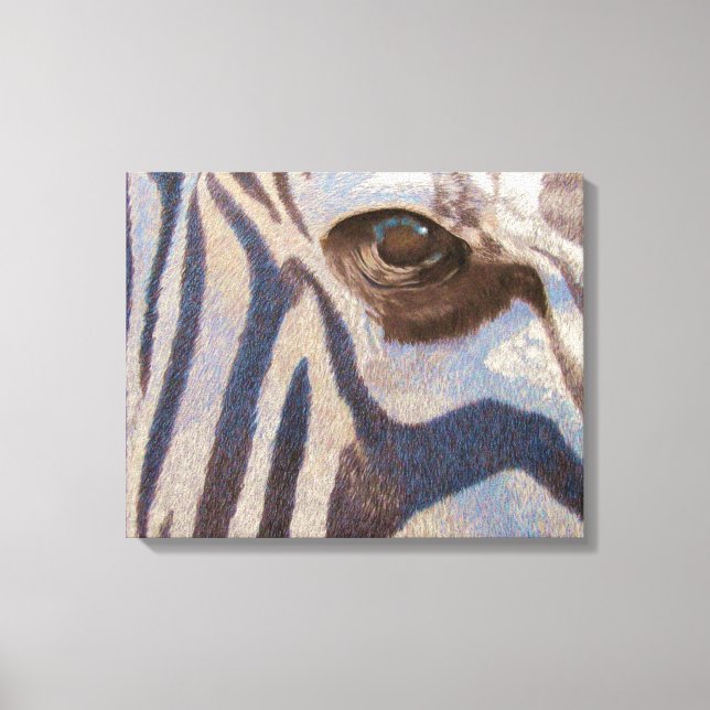 Grant's Zebra Canvas Print (Front)